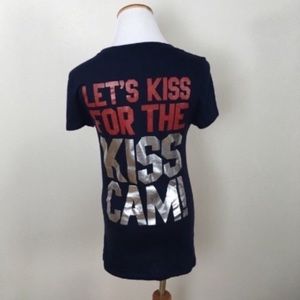Victoria’s Secret Pink MLB LA Angels Kiss Cam T-shirt Slim Fit Women’s Sz Medium